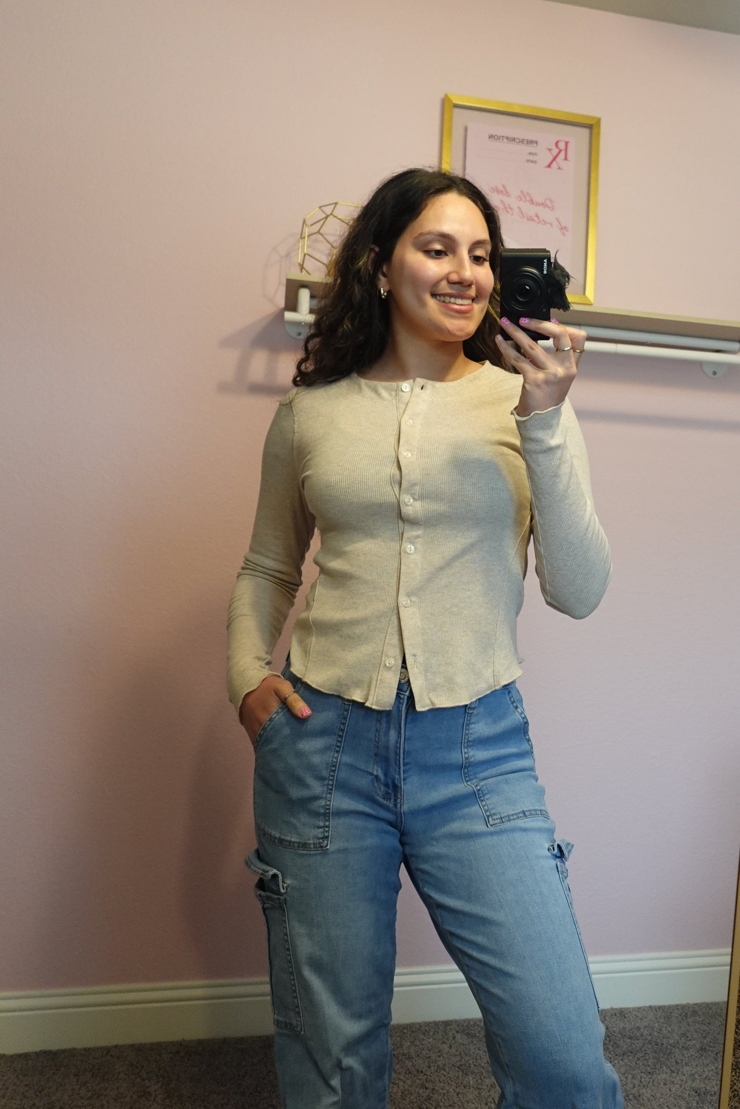 Oatmeal Long Sleeve Top