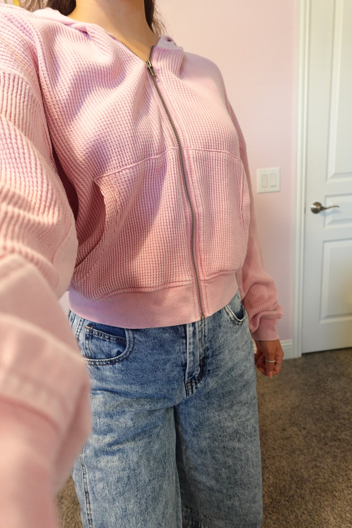 Waffle Pink Jacket