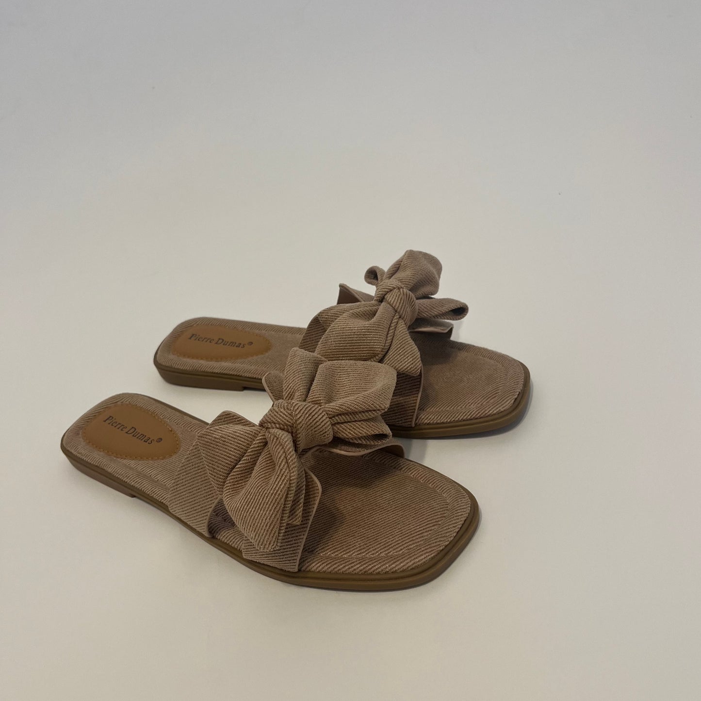 Taupe Bow Sandals