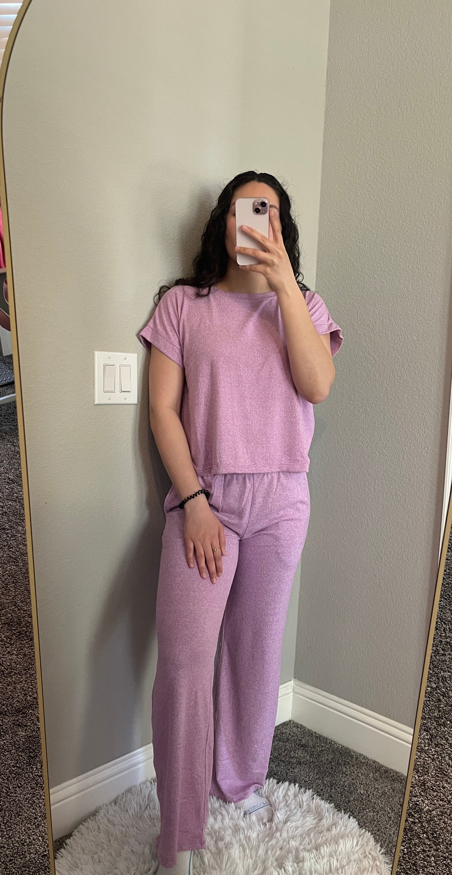 COZY PANTS SET PURPLE