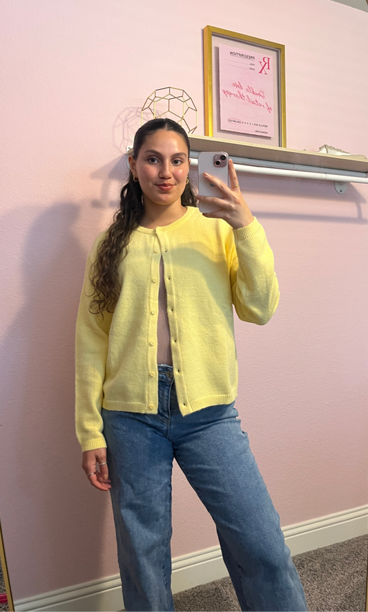 Soft Girl Cardigan YELLOW