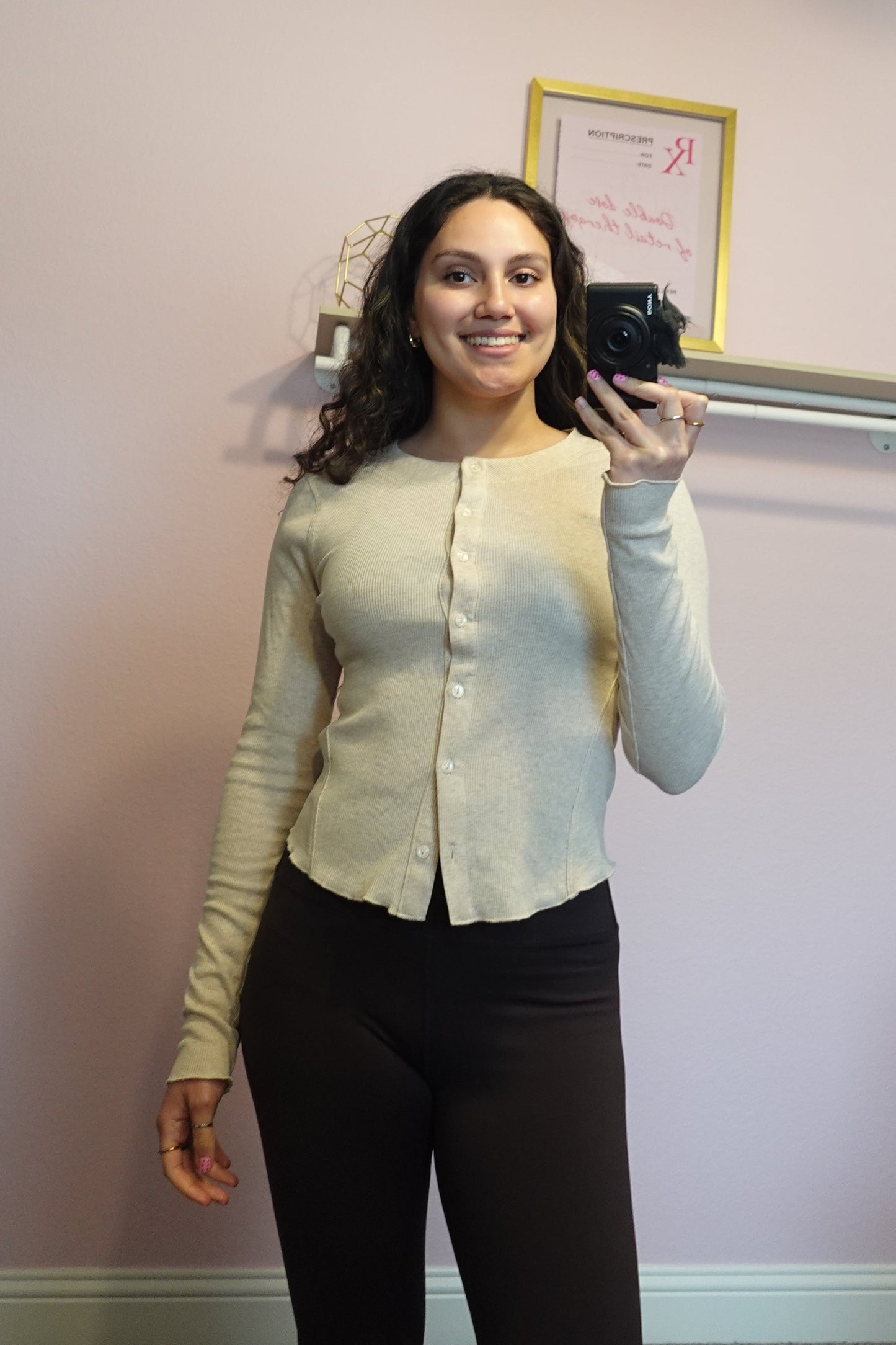 Oatmeal Long Sleeve Top