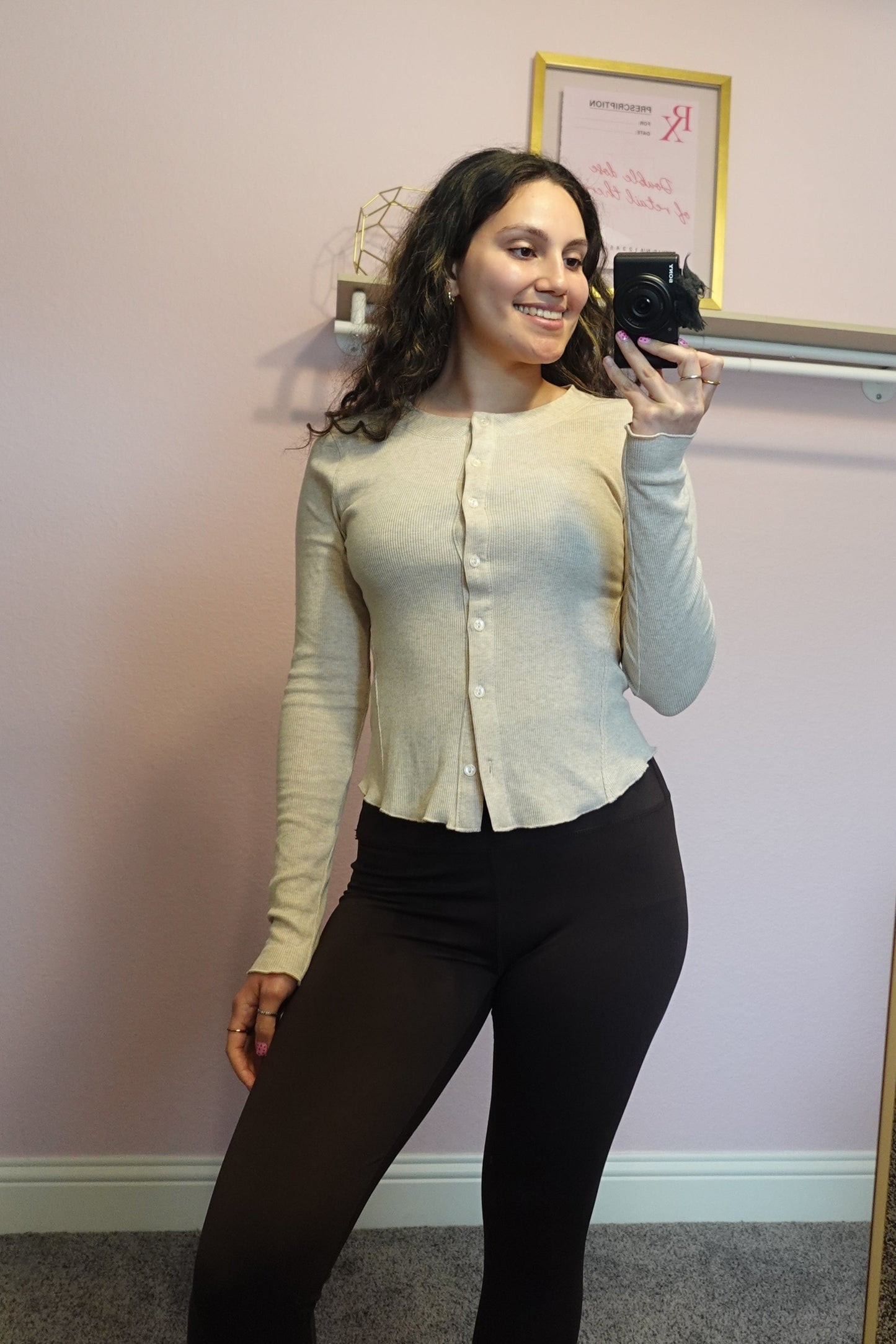 Oatmeal Long Sleeve Top