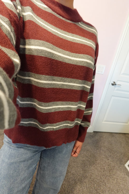 Burgundy Multi Top