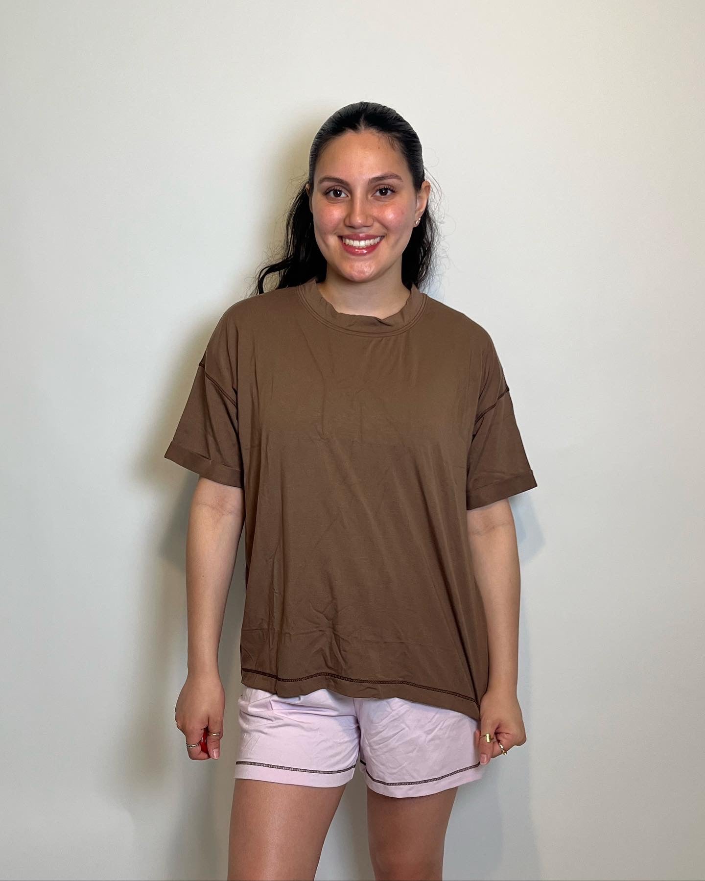 Brown Loungy Comfort Top