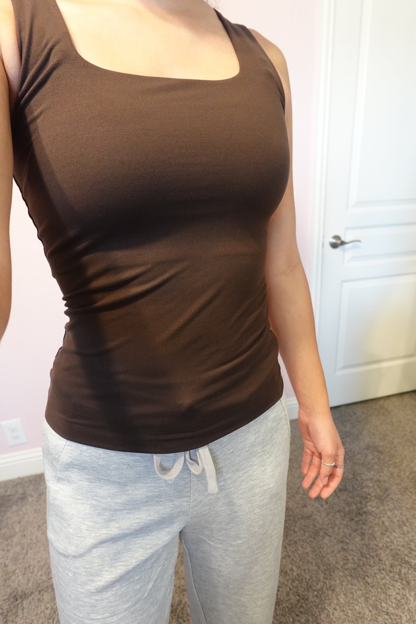 Pilates Day Tank BROWN