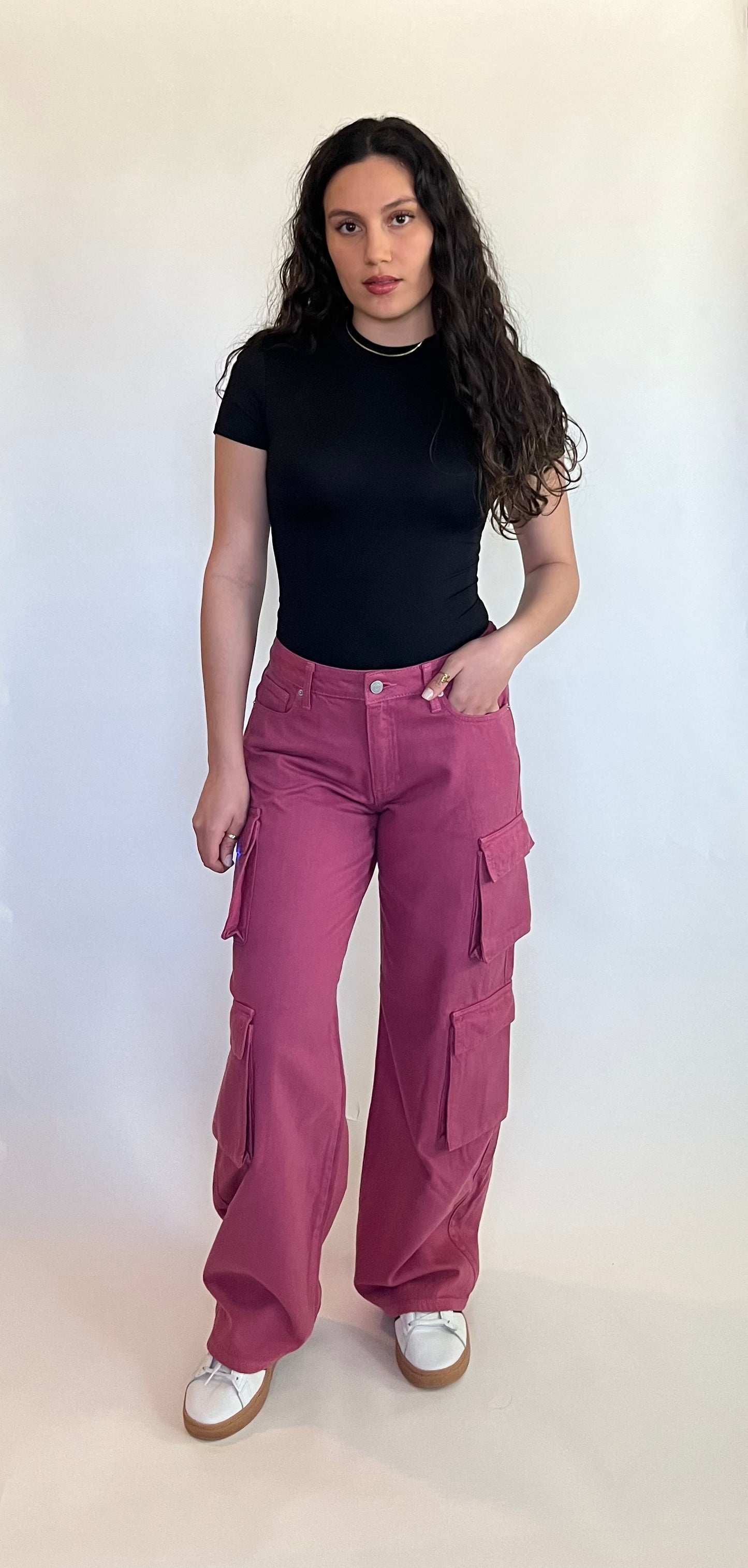 Mauve Cargo Pants