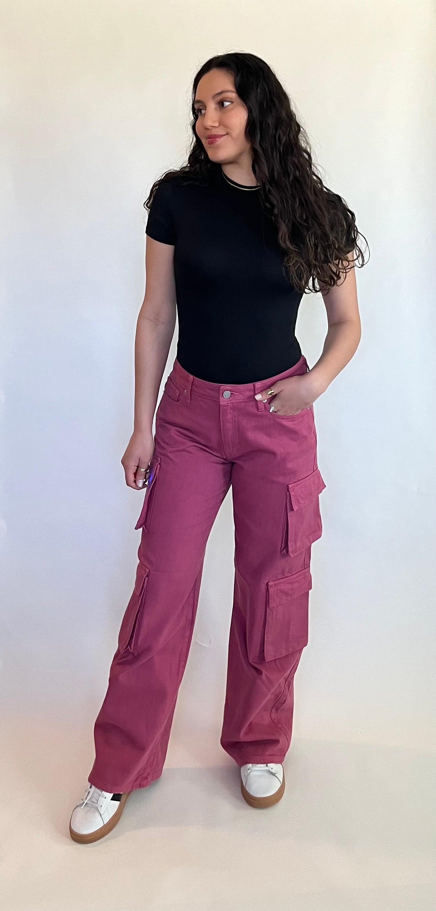 Mauve Cargo Pants