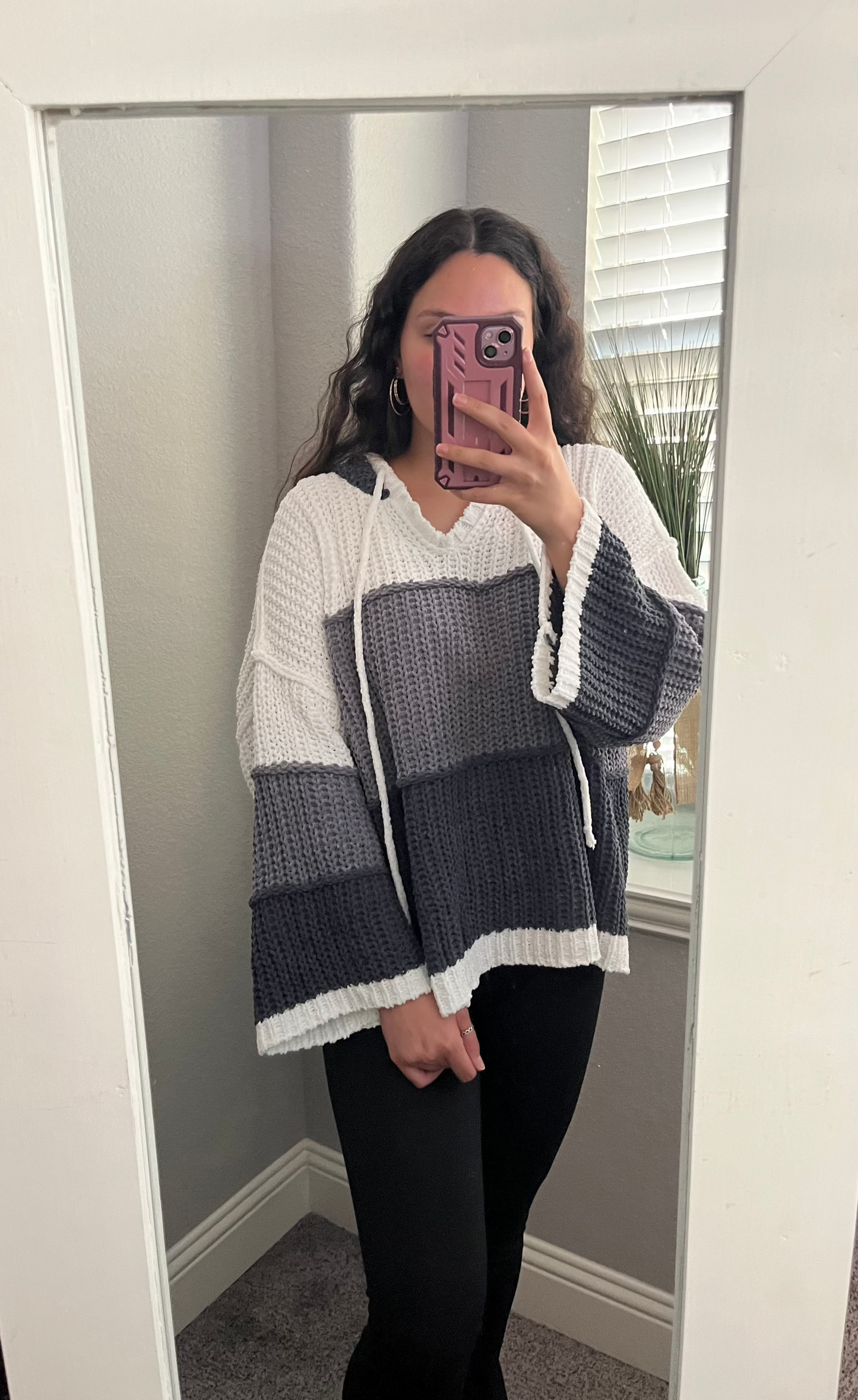 Hoodie Knit Sweater