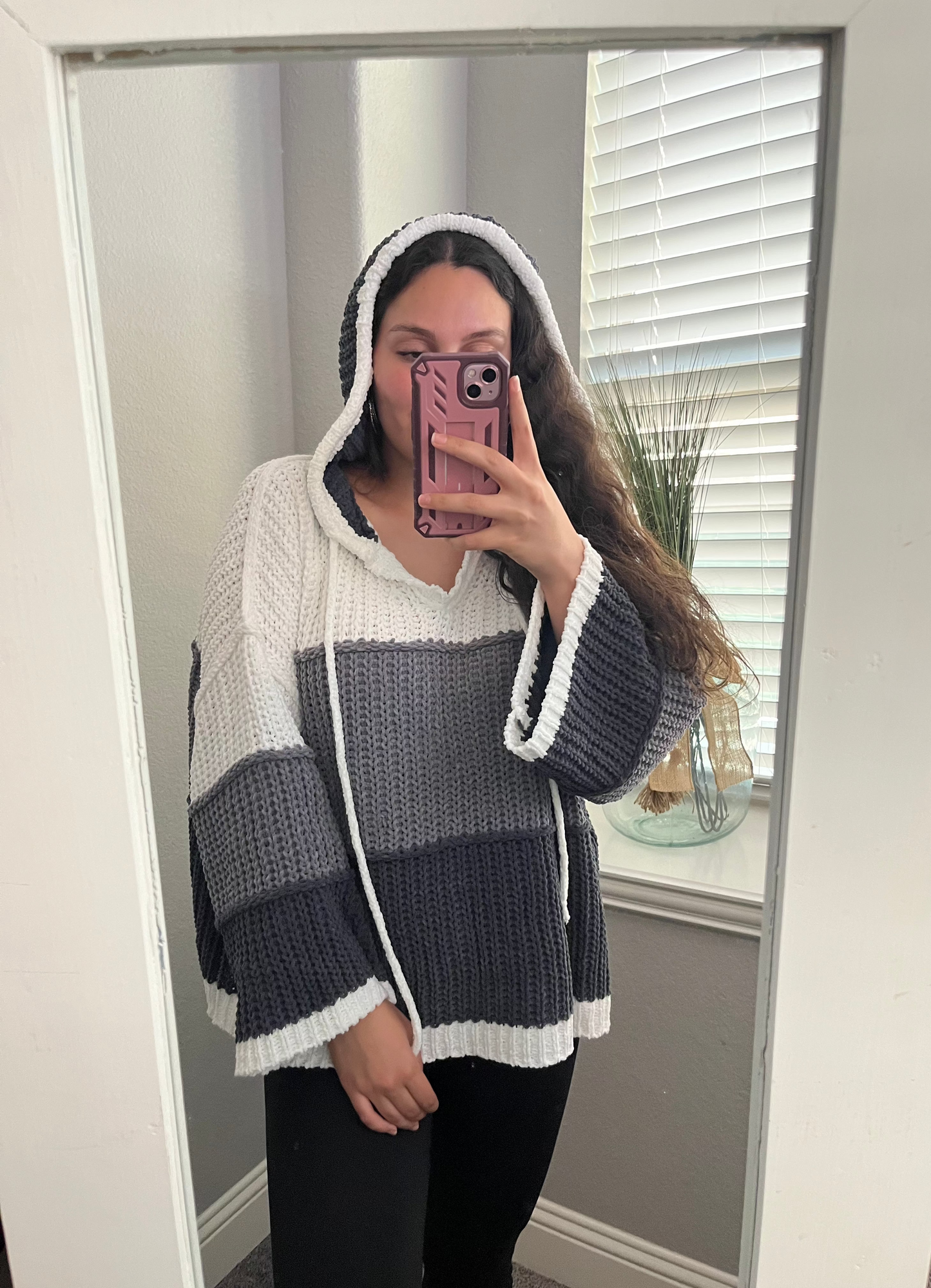 Hoodie Knit Sweater