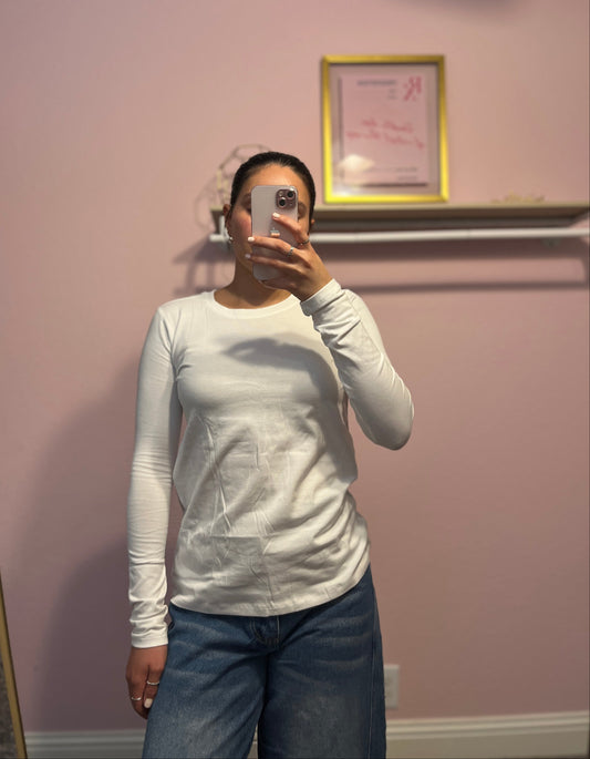 Basic Babe Long Sleeve WHITE