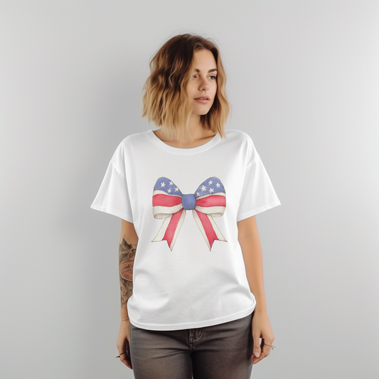 Stars & Stripes Bow T-Shirt