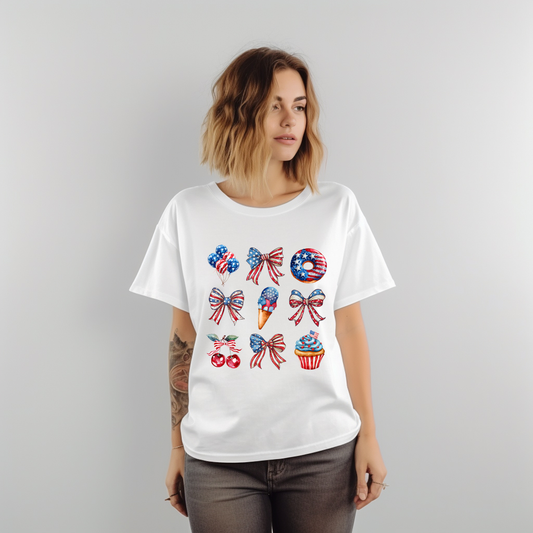 Stripes & Bows T-Shirt