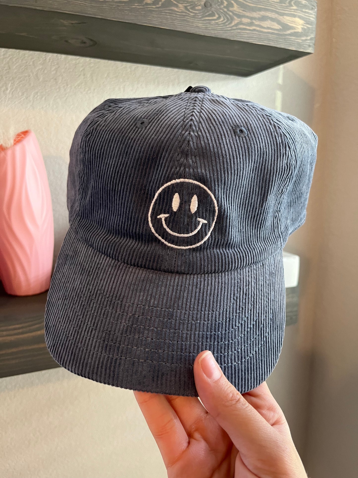 Blue Smiley Face Hat