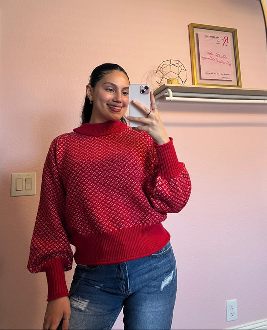 Cozy Cherry Sweater