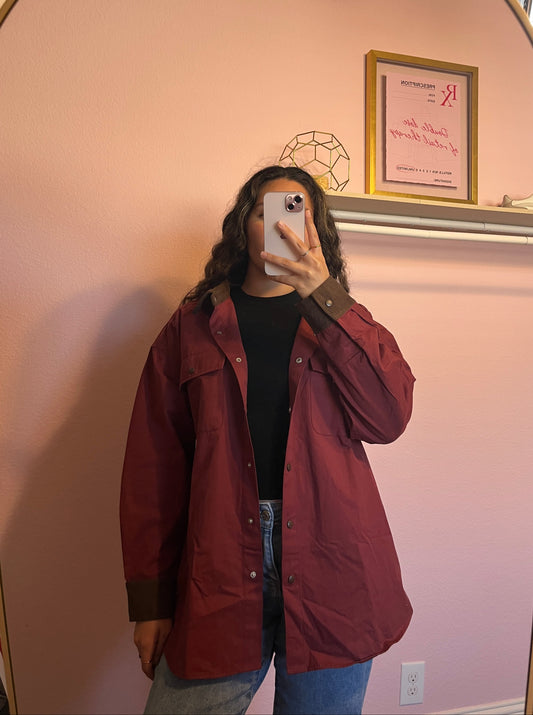 BURGUNDY BARN JACKET