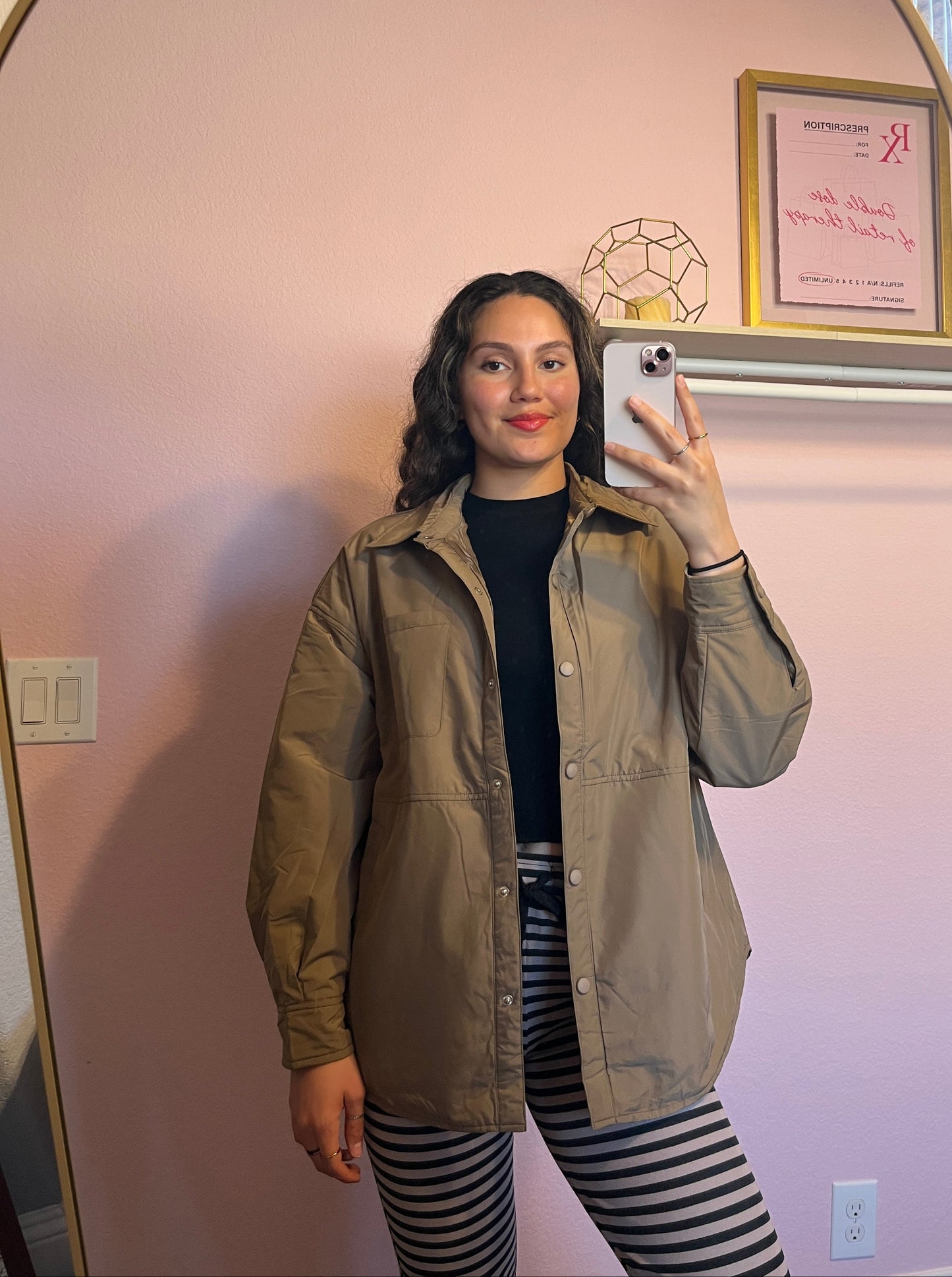 BUTTON UP JACKET TAN