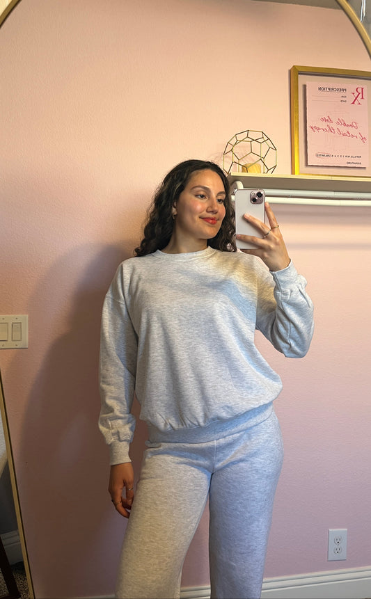 FLEECE CREWNECK GRAY