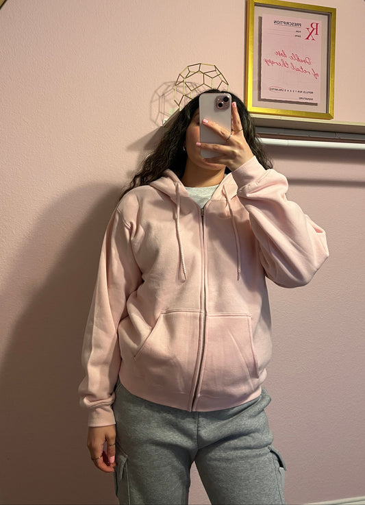 Pretty in Pink Zip-Up Jacket