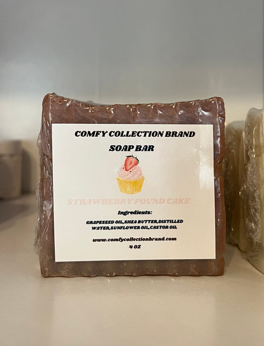 Strawberry Pound Cake Soap Bar