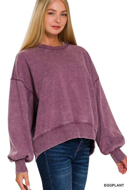 Everyday Pullover EGGPLANT